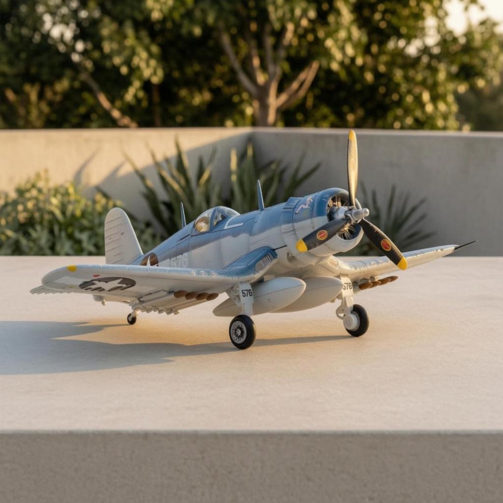 Модель F4U Corsair Реалистичная Игрушка Яркая для Книжной полки