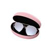 Fashion Leather Color Sunglasses Box Glasses Case Iron Box Sunglasses Case