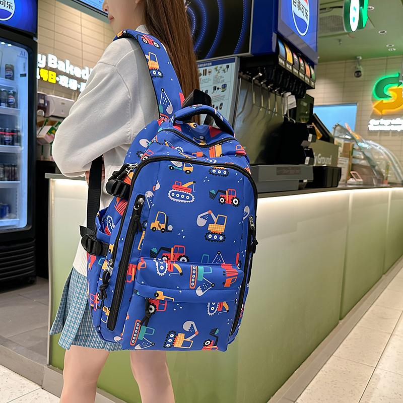 Рюкзак с принтом граффити большой емкости для школьников младших классов, школьная сумка для путешествий на открытом воздухе