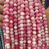Peach Jade Chalcedony Loose Beads for DIY Bracelet Jewelry