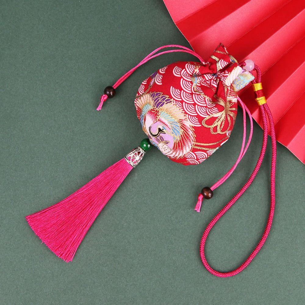 Printing Chinese Style Sachet Hanging Perfume Spice Bag Retro Tassel Small Pouch  Children
