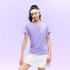 Anta Женский летний вязаный топ с коротким рукавом, футболка Phoenix-Dance-Purple 962627116-3