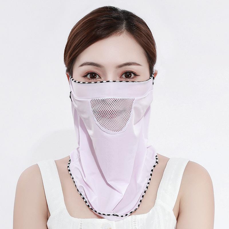Outdoor Sun Protection Ice Silk Dew Nose Neck Protection Mouth Mask Neck Mask Face Cover Scarf