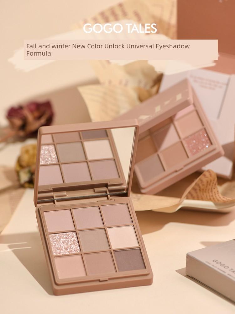 Gogotales Gogogo Dance Nine Colors Object Picking Episode Eye Shadow Plate Orange Brown Matte Earth Tone Milk Tea Color Cheap Student