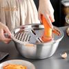 1 комплект многофункциональной сливной раковины, набор дуршлагов из пищевой нержавеющей стали, терка для сыра 3 в 1 с контейнером, салатница, сливная раковина