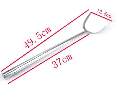 Long Handle Shovel Cooking Pot Turner Stainless Steel Spatula Turners Kitchen Cooking Utensils Cookware Tools Soup Spoon wok
