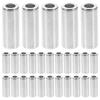 30Pcs Metal Rope Cord Lock Tube Beads Alloy Cylinder Cord Stopper for Drawstring Sweater Hats Plants Basket Lanyard DIY Macrame
