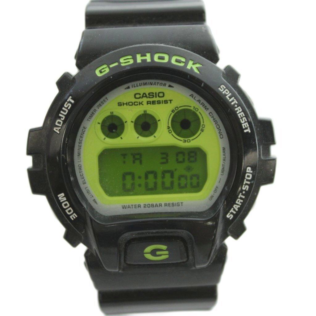 Casio Сумасшедшие цвета Цифровые кварцевые Черные часы G-SHOCK Зеленые, DW-6900CS-1JF