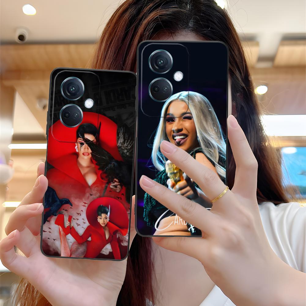 Матовый ТПУ чехол для мобильного телефона Cardi B для OPPO Reno 14 13 12 11 10 9 8 7 6 5 F T Pro 5G Цветная печать