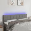 VidaXL LED Headboard Bedroom Furniture Double Bed Accessory Head of Bed Frame Interior Dark Grey 3121611