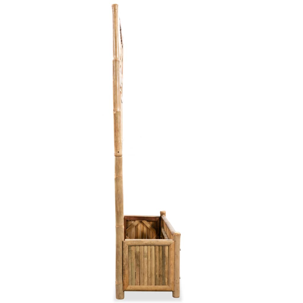 Elevated Planter with Trellis Bamboo 70 cm
