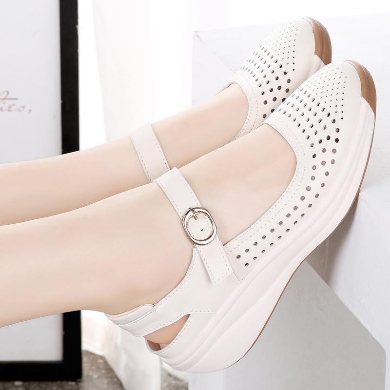 Сандалии Muffin Non-slip с толстой подошвой, женские, новые, повседневные, дышащие, спортивные, большого размера