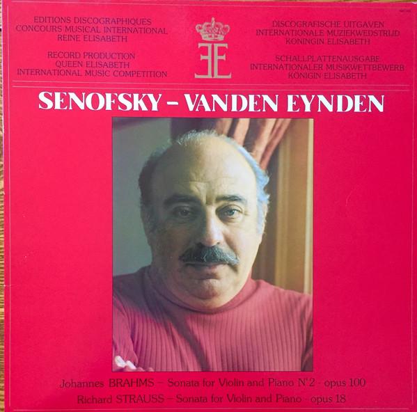 Виниловая пластинка SENOFSKY VANDEN EYNDEN JOHANNES Соната Для Скрипки И Фортепиано №2 O 1980008 QUEEN ELISABET Нидерланды Obi Классика Б/У