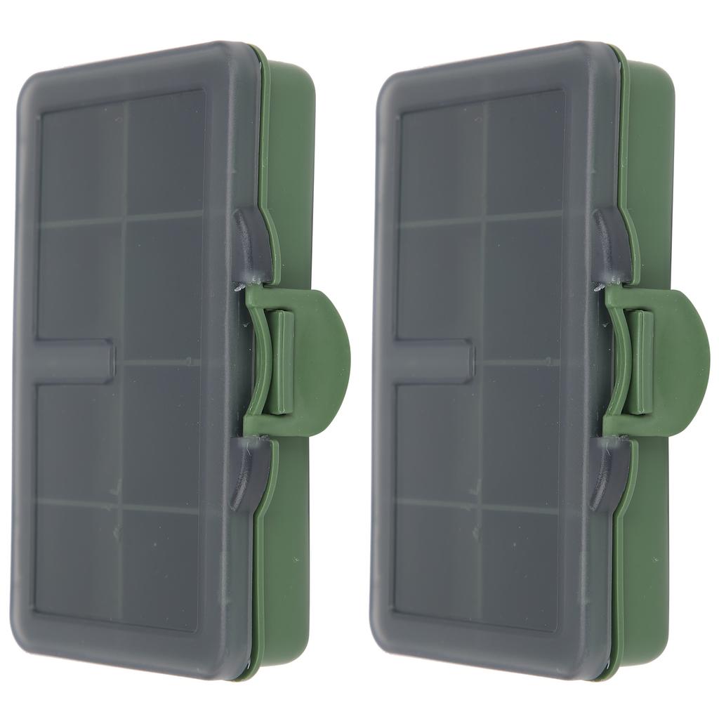 2 шт. Коробка для приманок и рыболовных крючков, мини-контейнер для хранения из ПП, кейс для рыболовных снастей и аксессуаров8