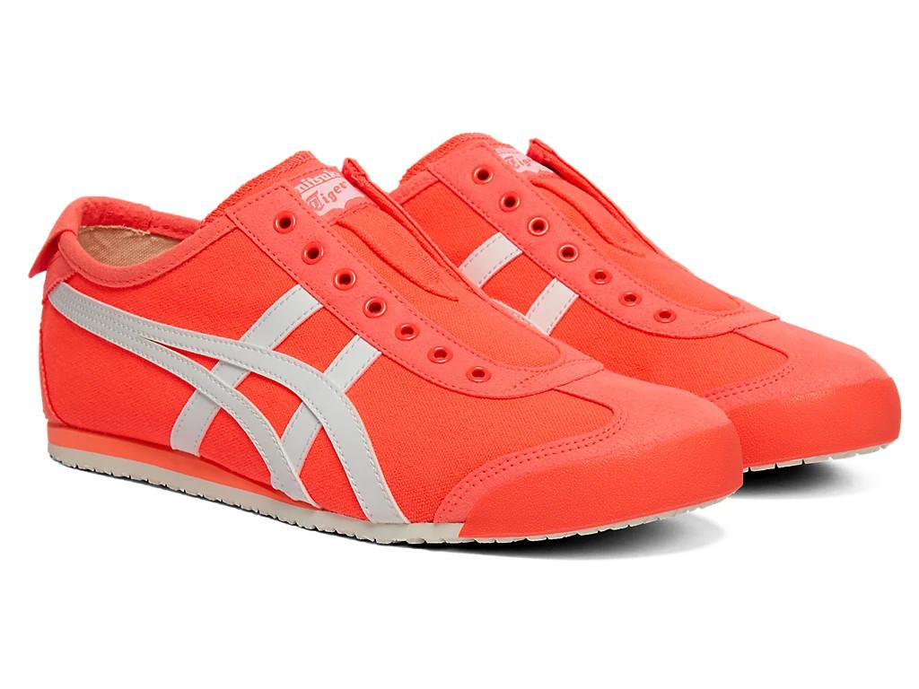 1183A360-702 Onitsuka Tiger Mexico 66 Слипоны Flash Coral/White (Мужской)