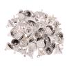 50/100Pcs Pendant Set Balls Charms Pendants Caps Decoration Holder Sphere Stand Replacement Creative Accessory Christmas Parts