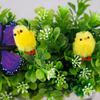 36 Pcs Easter Fur Chicks Mini Simulation Plush Chicks Small Colorful Fluffy Chicken Easter Basket Stuffer for Spring Home Garden Decor
