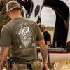 НИШЕВЫЙ Мужской Хлопковый Футболка с Коротким Рукавом Viking Warrior Американский Крутой Парень Футболка с Коротким Рукавом Летний Тактический Военный Фан Топ Мужской