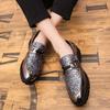 Luxury Shoes Coiffeur Party Shoes Men Formal Slip Dress Glitter Designer Shoes Men Classic Gold Italian Dress Chaussure Homme