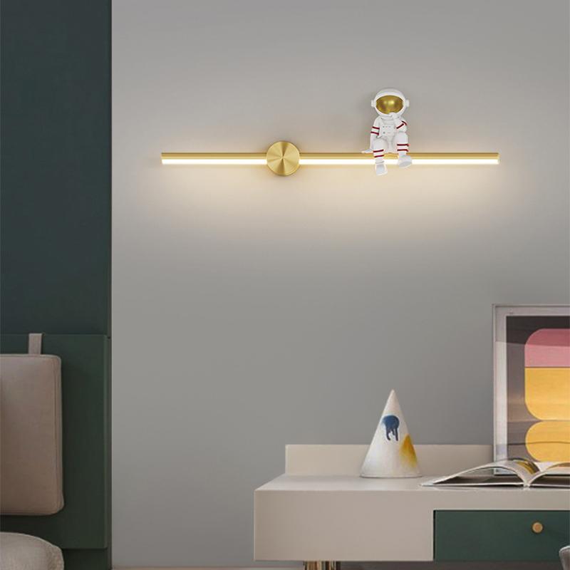 Creative Children Room LED Wall Lamp for Bedroom Bedside Study Aisle Living Modern Astronaut Wall Sconce Luster Lighting Fixture