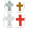 Rose Cross Candle Silicone Mold Rose Blossom Candle Molds DIY Handmade Soap Resin Mold Concrete Gypsum Mould Decorations