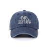 Fashion Washed Cotton Big Brother Big Sister Caps Adjustable Vintage Siblings Baseball Hats Breathable Dad Hat Gifts