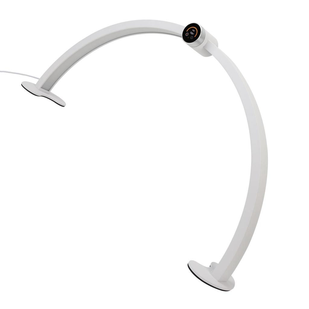 Half Moon Desk Lamp 27 Inch 40W 3000 To 6000K Dimmable Half Moon Nail Light with LED Clock Display
