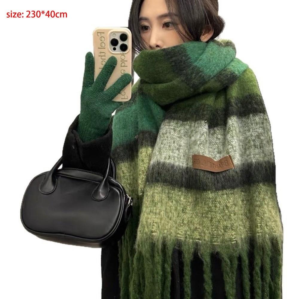 Mohair Scarf Soft Neck Warmer New Neckerchief Skiing