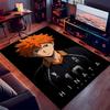 1pc Haikyu Print Area Rug - Soft,Washable Non-Slip Indoor Mat for Office Chairs,Living Room,Home Office Decorative Rug