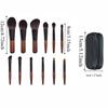 12Pcs Lip liner Mini Makeup Brush Set Wood Eye Brow Roller Brush Eyeshadow Make Up Kit  Beauty