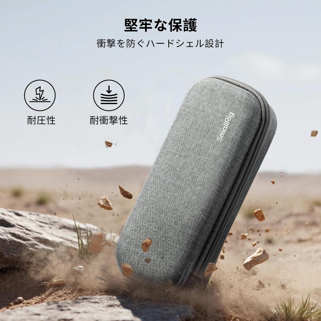 Чехол SmallRig для переноски DJI Osmo Pocket 3 Video Case с жестким корпусом, роскошная подкладка и ремешок на запястье 5118