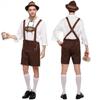 Adult Men Oktoberfest Costume Bavarian Oktoberfest German Festival Beer Cosplay Uniform Plus Size Hat Top Short Halloween Carnival Clothing