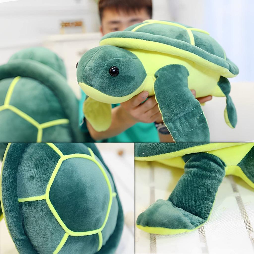 Подушка-обнимашка MIMIA Морская черепаха, Пушистая и удобная, Идеальна для сна, Милая подушка, Подарок на день рождения (большой: 32см)