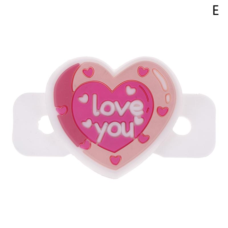 Милые красочные силиконовые виброгасители для теннисной ракетки в форме сердца, теннисная ракетка, антивибрационные теннисные аксессуары