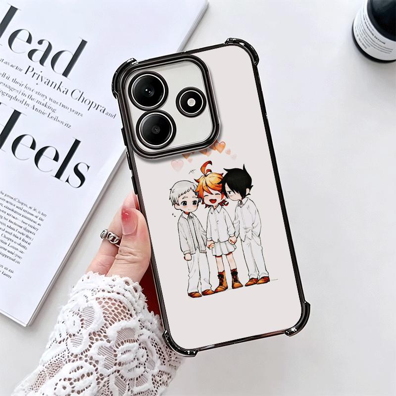 Мягкий чехол для телефона Аниме Обещанный Неверленд Для Xiaomi Redmi Note 14 15 Pro Plus 13 12 11S 11T 5G 10 9S 9 Покрытие Защита от падения Веселый