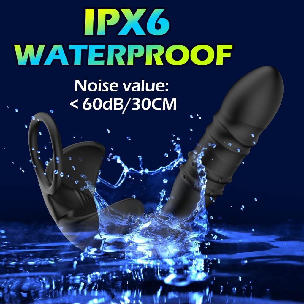 APP Control Мужской телескопический массажер простаты Bluetooth Thursing Анальная пробка Анальный вибратор Секс-игрушки для мужчин Анальная пробка 18 режимов