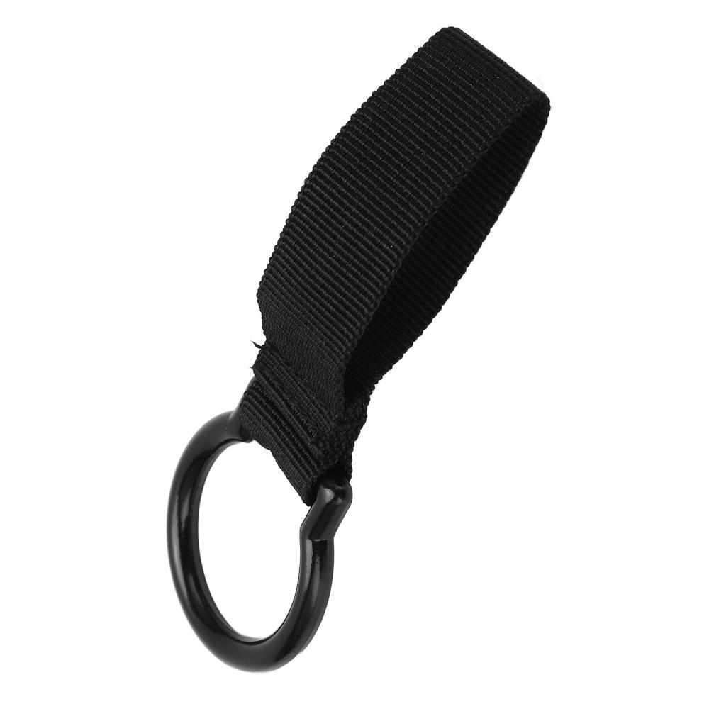 Metal Torch Ring Holder Nylon Flashlight Sleeve Buckle Durable Flashlight Cover  Outdoor Camp