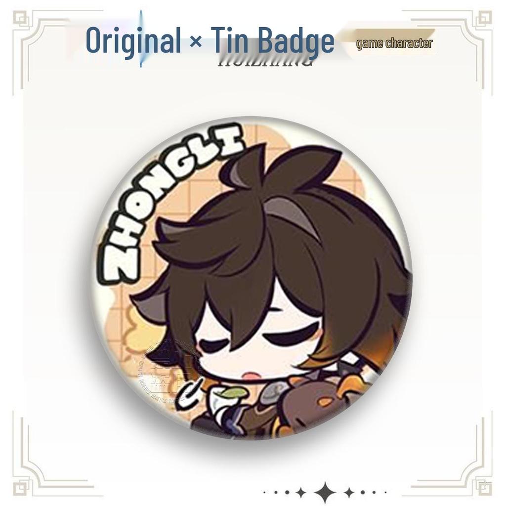 Genshin Impact Character Badge Set: Furina, Nahida, Scaramouche, Neuvillette, Xiao, Hu Tao, Lynette, Lyney.