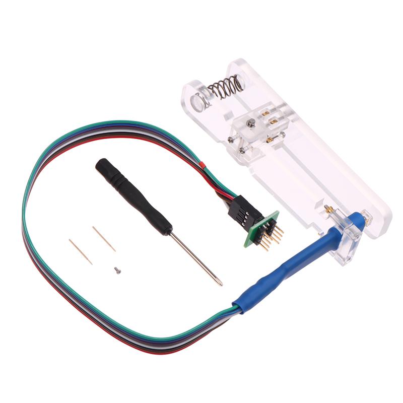 1set Download Cable No Disassembly Chip Ultra Long Spring Clip Burning Needle Burning Writing Cable