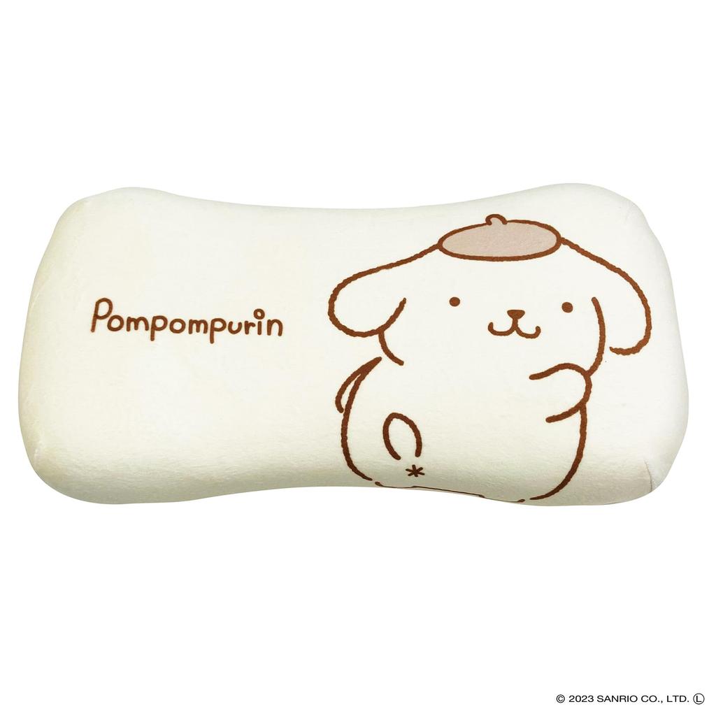 MORIPiLO Morishita подушка из пены с эффектом памяти Sanrio Pompompurin 15x31 см, подушка для поддержки талии и спины, мягкая игрушка, пастельно-желтая 4621198