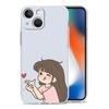 Чехол для iPhone 17 Чехлы iPhone Air 16 15 12 13 14 Pro Max 7 8 Plus 16Pro iPhone11 Мягкий чехол Милый Мальчик Девочка Пара