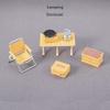 Mini Camping Picnic Set Multicolors Folding Chair  Doll House Accessories