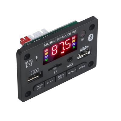 Плата декодера MP3 Bluetooth 5.0 Усилитель Аудиоплеер 12 В DIY MP3-плеер Автомобильное FM-радио TF USB AUX Модуль с пультом дистанционного управления