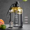 1.6/2.6L Large Capacity Sport Water Bottle with Time Scale Plastic Travel Bottles With Handle For Training Fitness Cup BPA Free