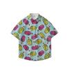 Beach Flower Short Sleeve Flower Shirt Men'S Summer Thin Loose Trend Vintage Hawaiian Lazy Jacket Men'S