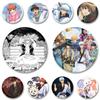 32/44/58mm Handmade Exquisite Brooches About Gintoki Sakata Kagura Yoshida Shouyou Comic Book Badge for Backpack Clothes Accessories