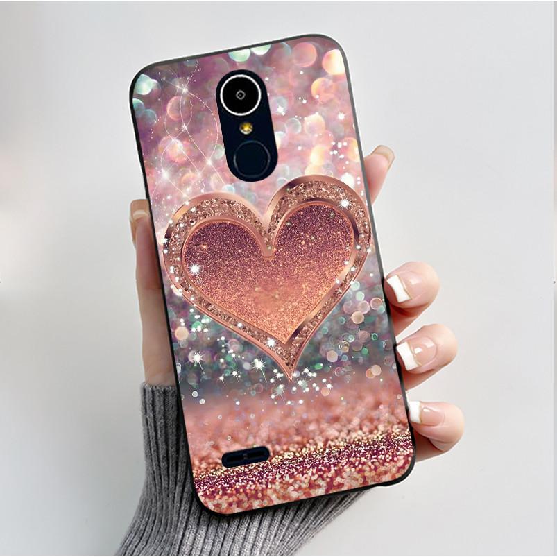 Чехол для LG K8 2017/LG K8 2018/LG K9 2018 Мягкий Силиконовый Черный Корпус для LG K10 2016/LG K10 2017 Чехол Милый Цветочный Мультяшный Чехол