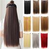 24 Inch Long Synthetic Hair Extension With 5 Hair Clip Synthetic Hair Long Straight Clip Hair Extension Natural Wig Black Brown Women High Hair Piece