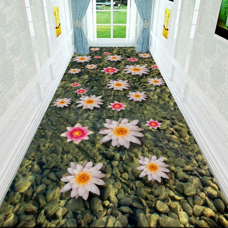 3D Гостиная Красивый Пейзаж Напольный Коврик Ковер Спальня Полноразмерная Кровать Прикроватный Коврик Для Ползания Журнальный Столик Входная Дверь Коврик