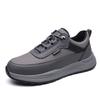 2025 Spring New Men's Casual Leather Shoes Soft Sole Soft Surface Thick Sole Breathable Running Sports Men's Shoes Trendy Shoes 8083